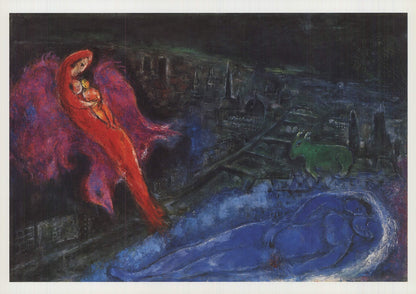 Marc Chagall The Seine Bridges " Offset Lithograph Modernism