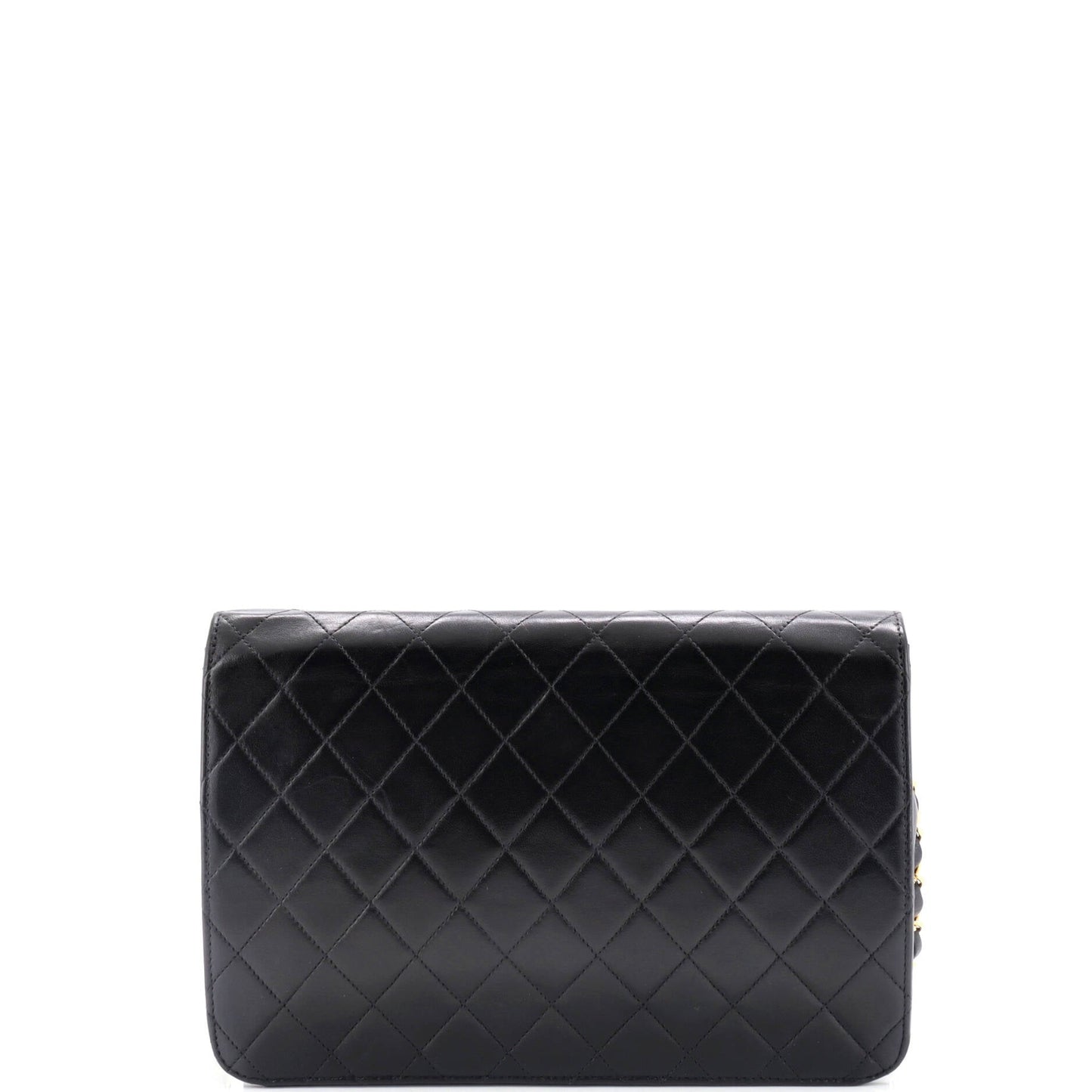 Chanel Vintage Clutch With Chain Quilted Leather Medium