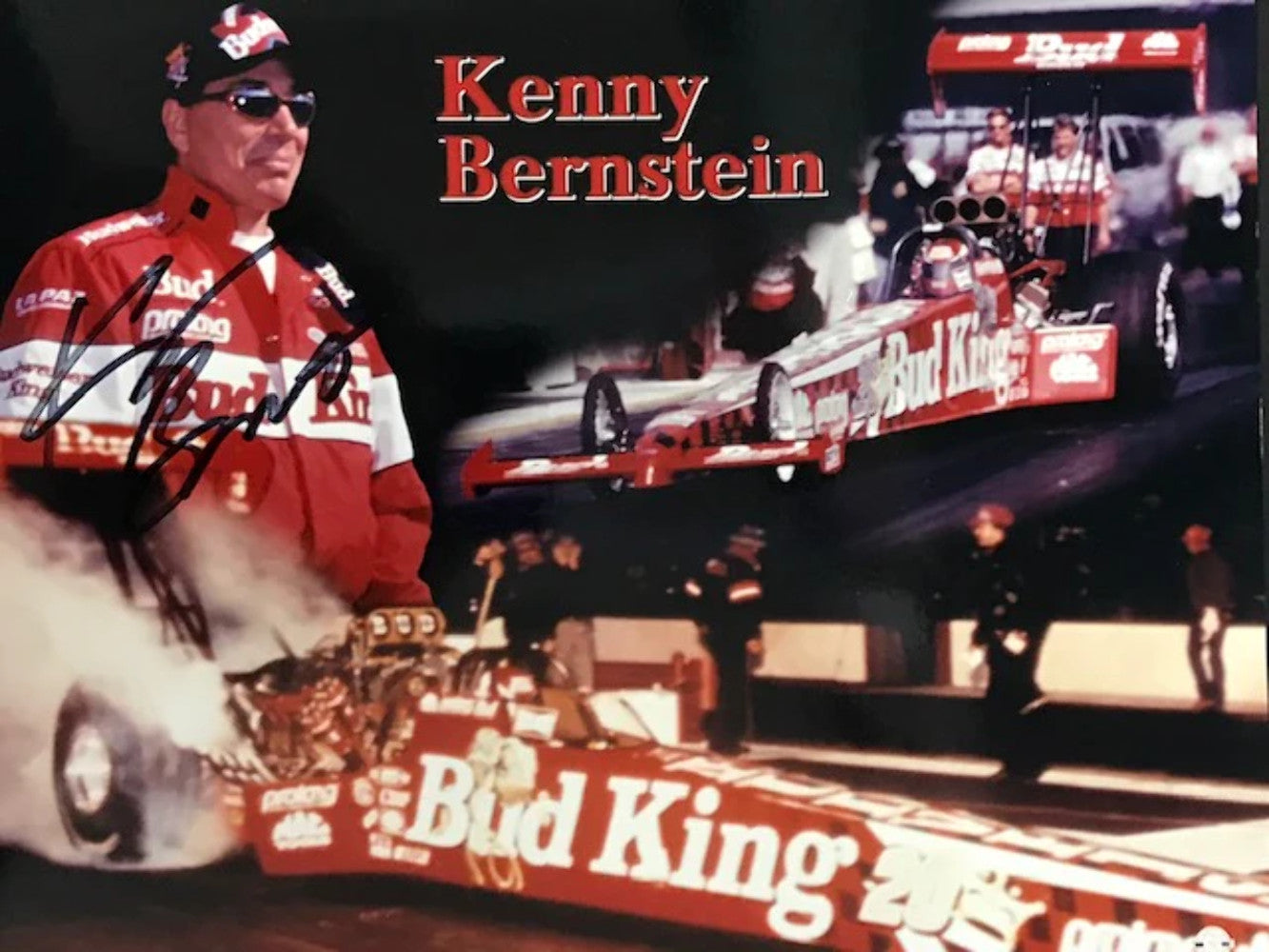 Kenny Bernstein Autographed 8X10 Racing Photo