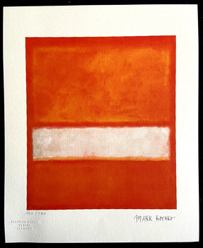 Mark Rothko Lithograph Coa Numbered Signed Op 180