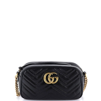 Gucci Gg Marmont Shoulder Bag Matelasse Leather Small