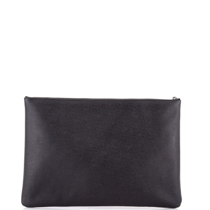 Chanel Deauville Pouch Studded Caviar Large