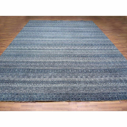 12'1X15'1" Network Gray Wool Hand Knotted Kohinoor Herat Oversized Rug