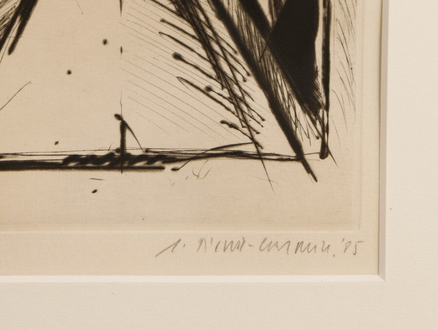 Gerard Titus Carmel (France) Original Etching Pencil Signed Numbered Framed Moma