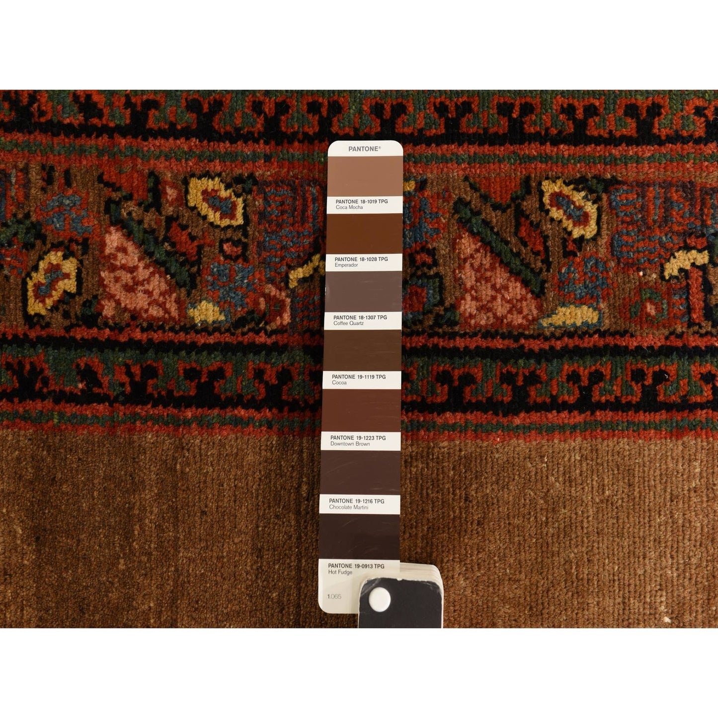 3'2"X15' Brown Antique Camel Hair Serrib All Wool Hand Knotted Runner Rug