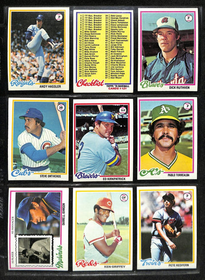 1978 Topps Baseball Complete Set (726) Murray Rc,