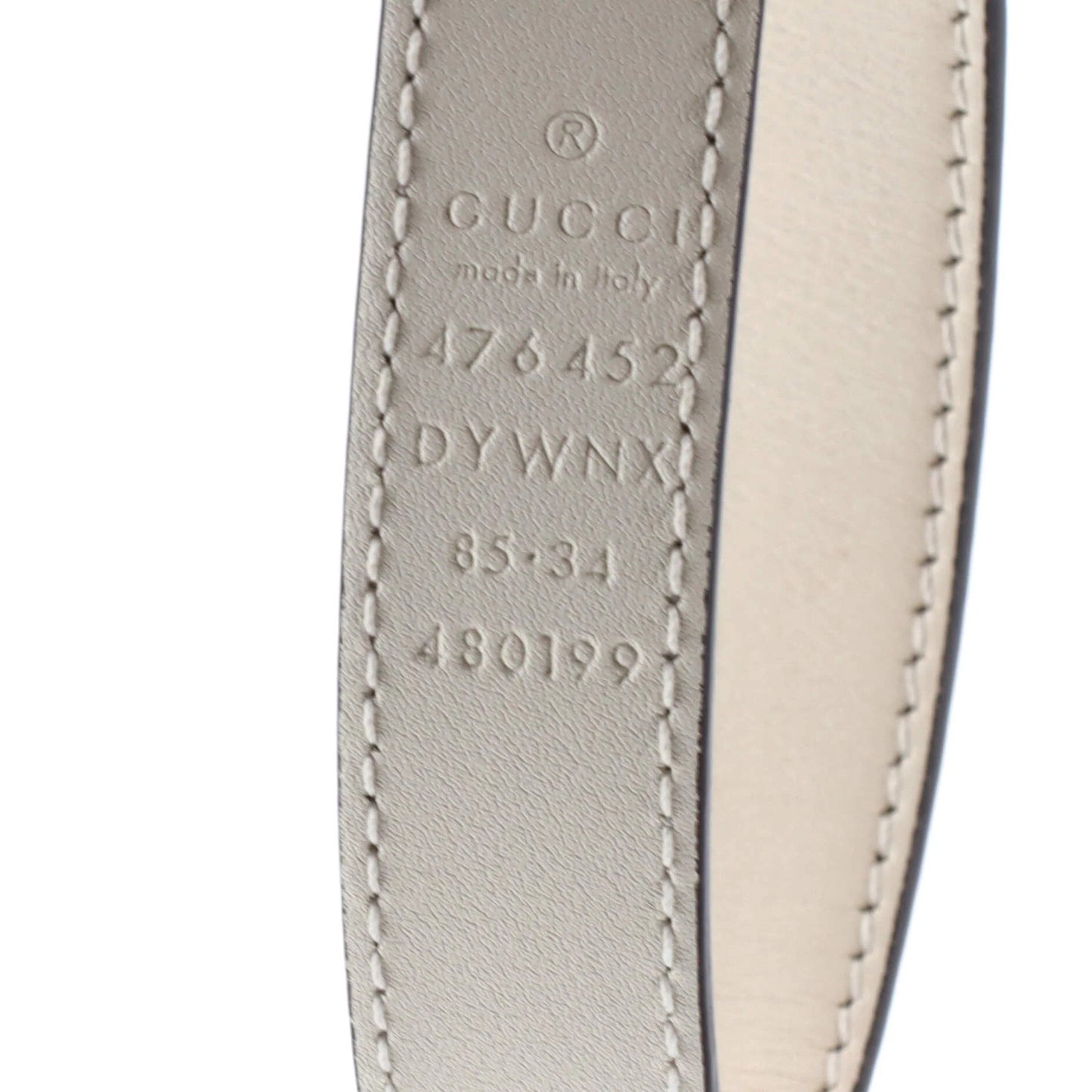 Gucci Queen Margaret Bee Belt Leather Thin