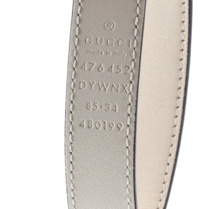 Gucci Queen Margaret Bee Belt Leather Thin