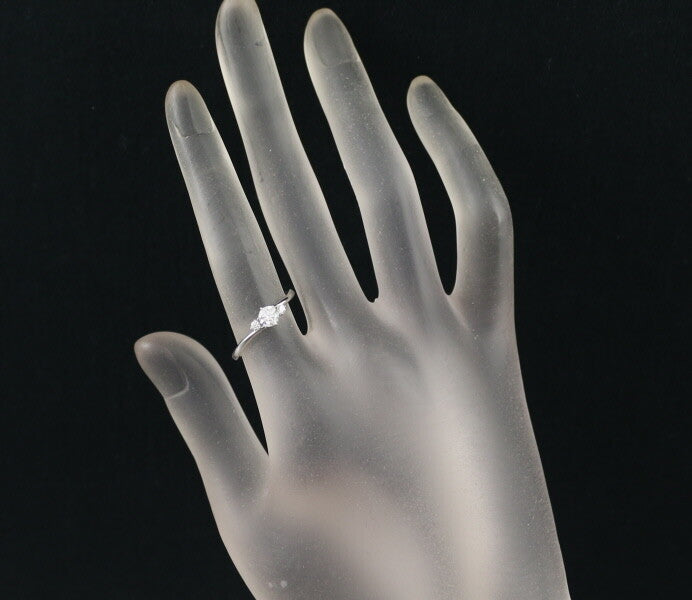 Tasaki Ring Diamond 0.30Ct H Vvs2 3Ex Us5.5-5.75