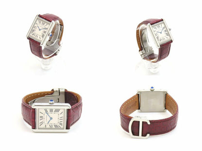 Cartier W5200005 Tank Solo Sm ?Third-Party Leather Strap Quartz