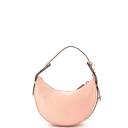 Small Prada Arque Half Moon Hobo Leather