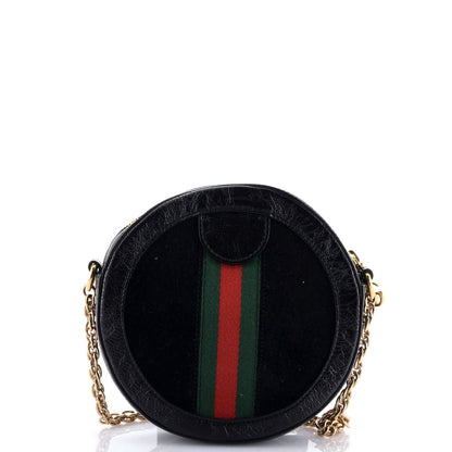 Gucci Ophidia Round Shoulder Bag Suede Mini