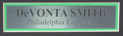 Devonta Smith Signed Green Football Jersey