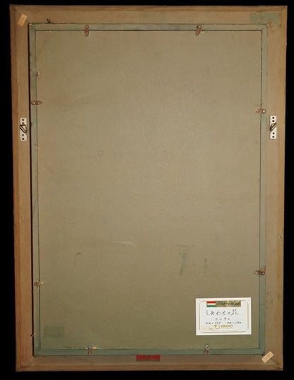 Vati Jozsef Original Hungarian Modern Oil Painting Flowers Of Happiness Signed