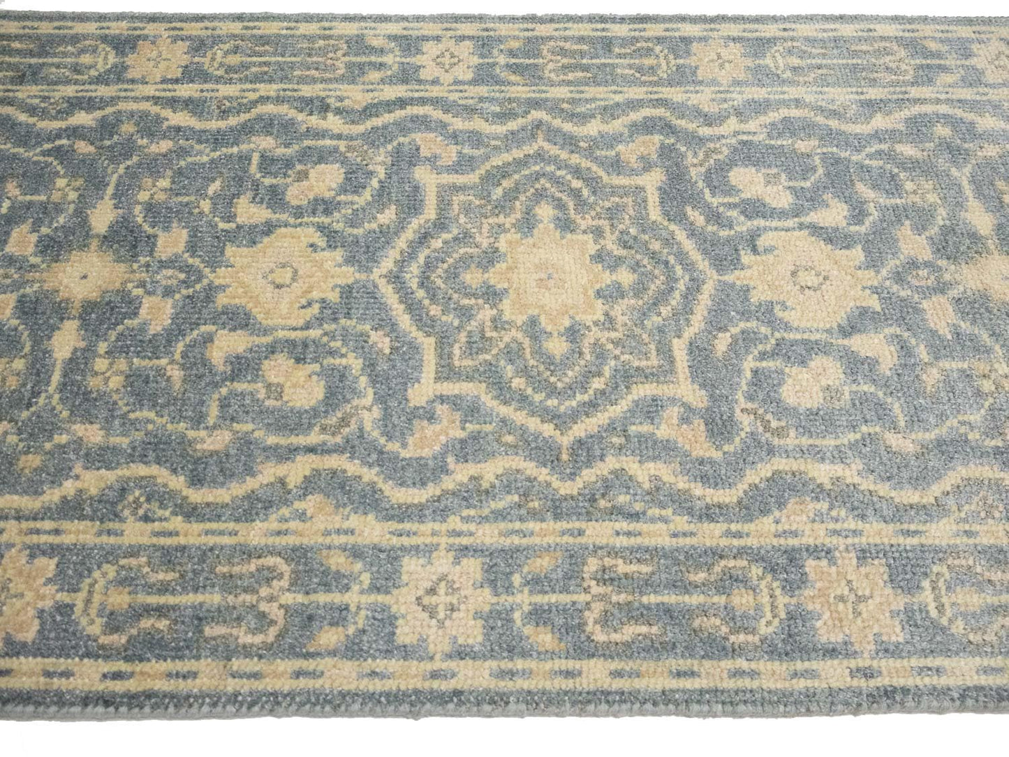 2'6X19'9 Hand-Knotted Oriental Rug Floral Style Transitional Hallway Carpet