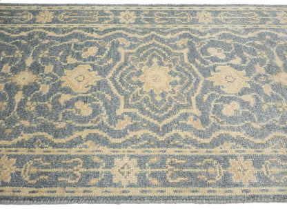 2'6X19'9 Hand-Knotted Oriental Rug Floral Style Transitional Hallway Carpet