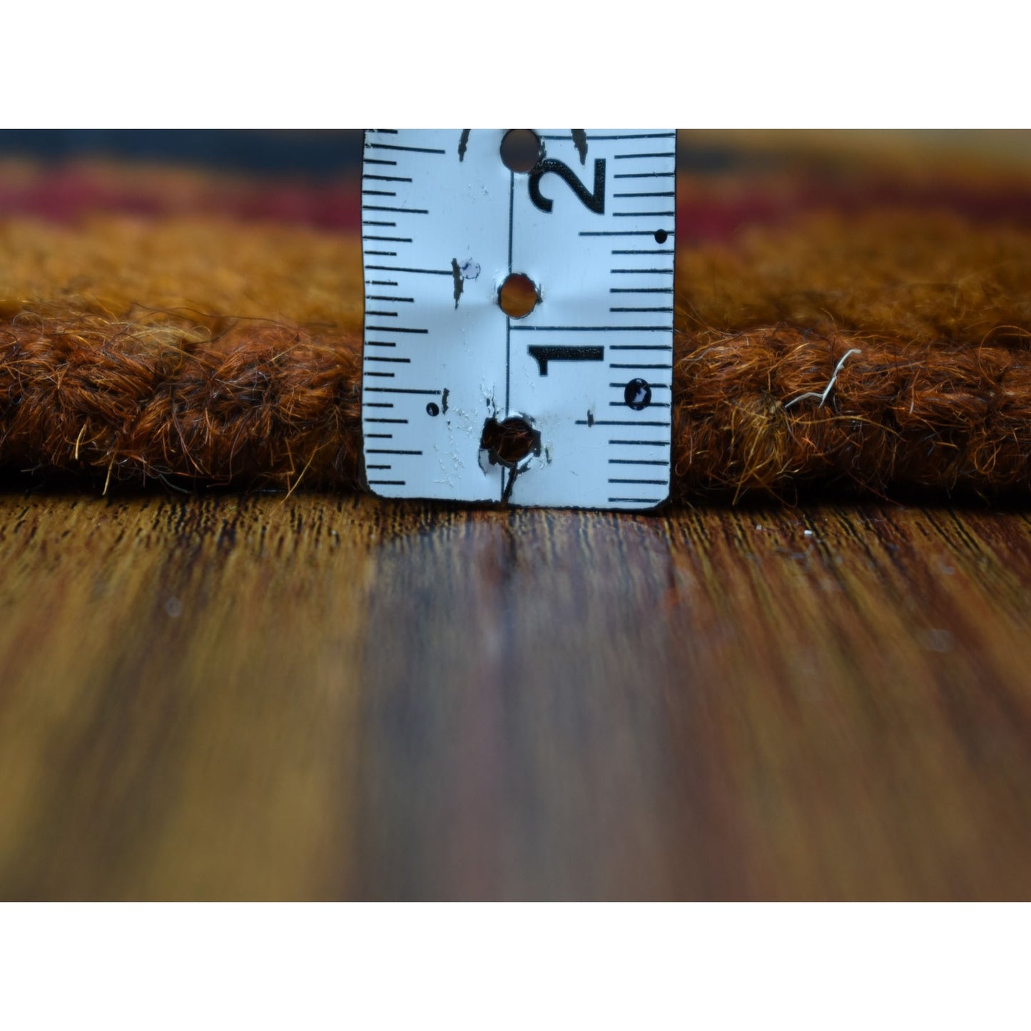 3'9"X6'3" Geometric Design Hand Made Wool Colorful Afghan Village Rug