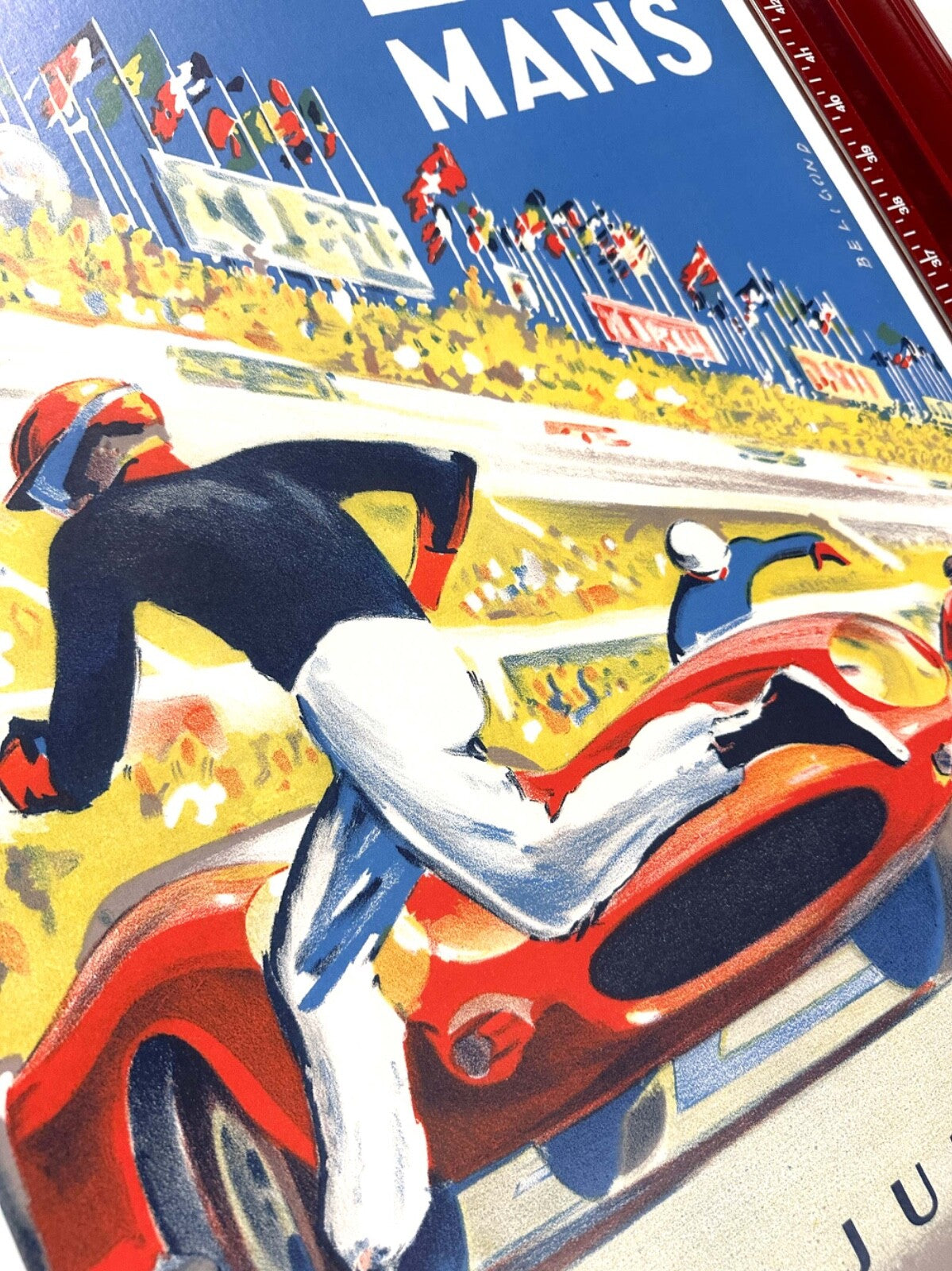 24 Hours Of Lemans 1959 24 Heures Du Mans Michel Beligond Vintage Race Poster