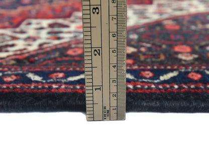 Vintage Hand-Knotted Red Wool Rug 2'5X3'4 Ft