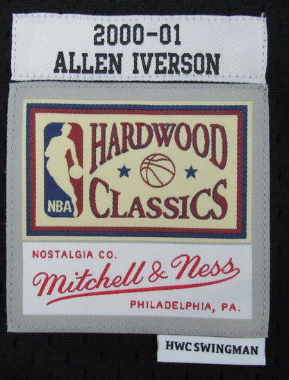 Allen Iverson Hof Autographed Black Mitchell &