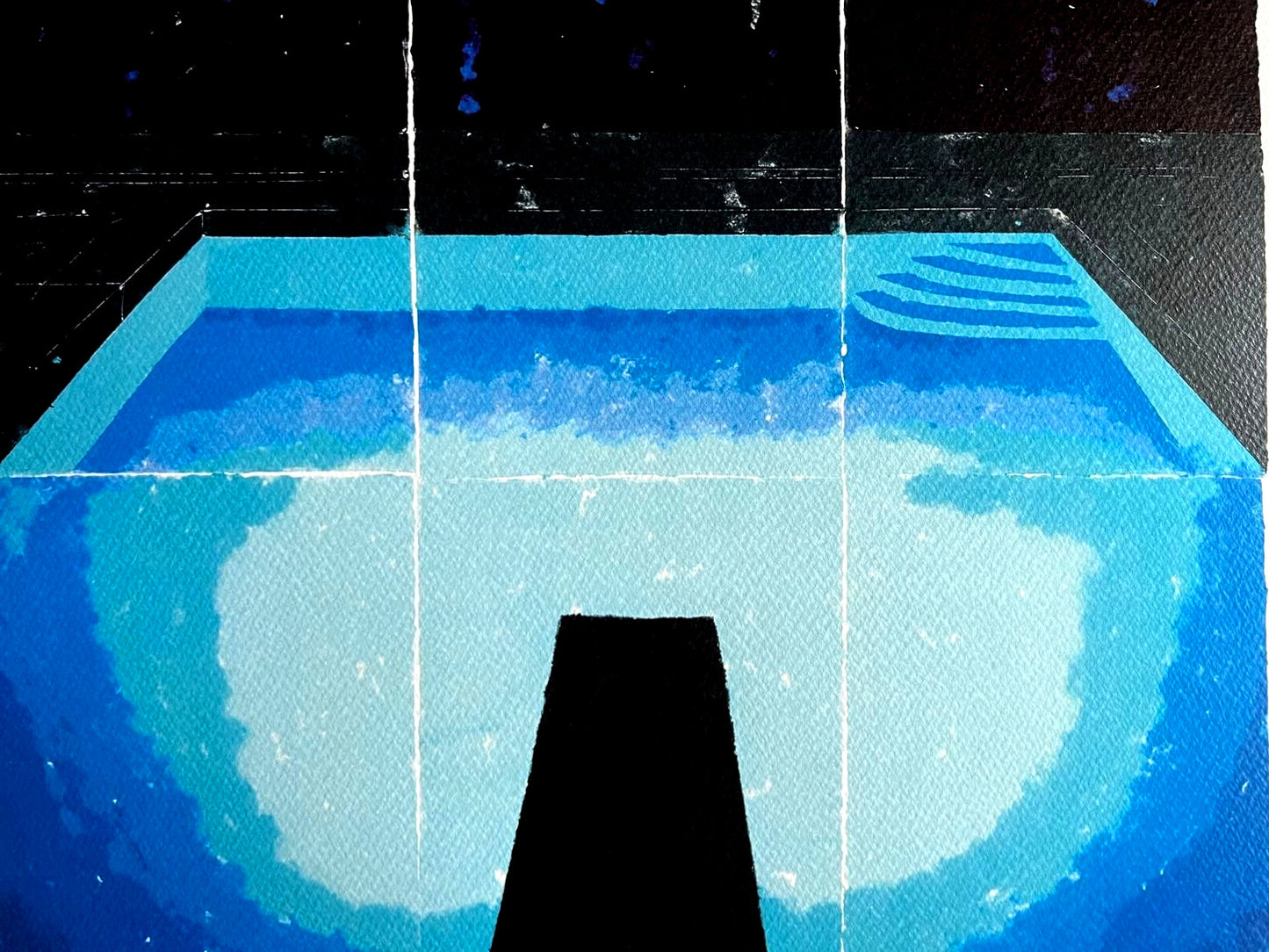David Hockney Lithograph 'Midnight' Coa Signed (Hand Numbered Limited Edition)
