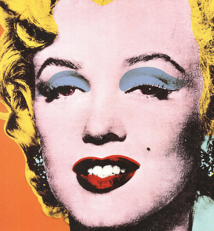Andy Warhol Marilyn Orange (Sm) " Poster Pop Art Yellow, Orange