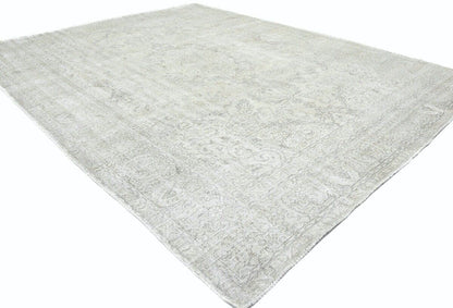 Distressed Vintage Oriental Rug Floral Dining