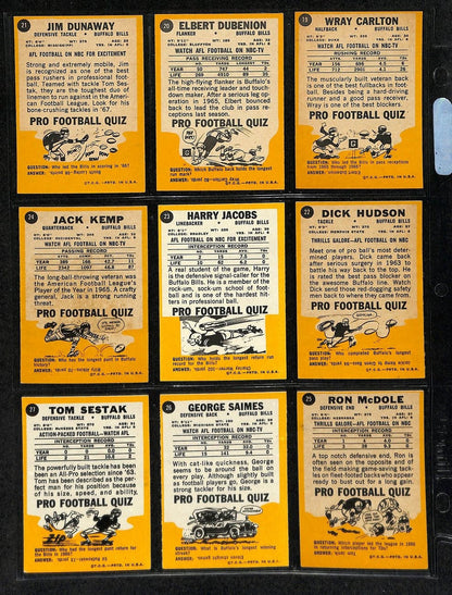 1967 Topps Football Card Complete Set (1-132)