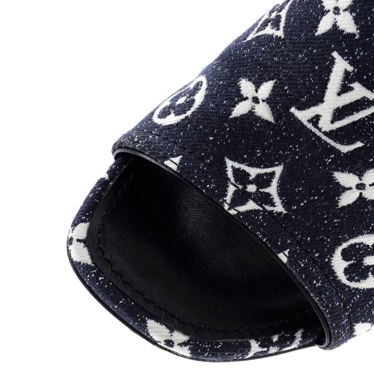 Louis Vuitton Women'S Silhouette Mules Monogram Denim