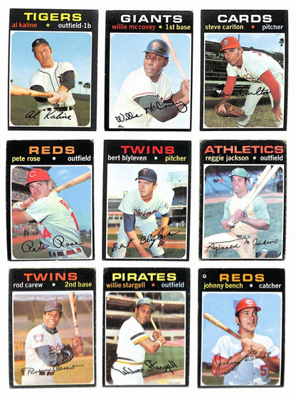 1971 Topps Baseball Card Complete Set (1-752) Clemente Aaron Ryan Bench 196272