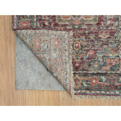 2'6"X18' Red Soft Wool Heriz Revival Hand Knotted Xl Runner Oriental Rug