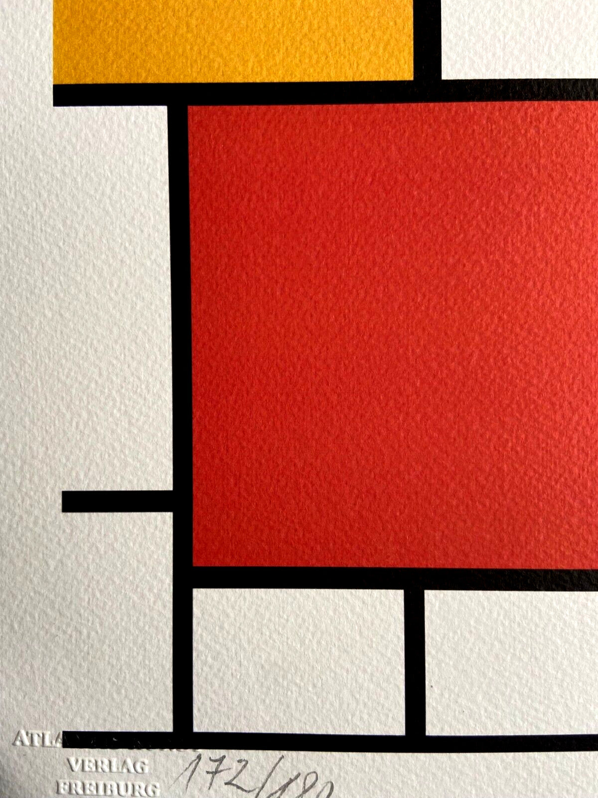 Piet Mondrian Lithograph Coa Numbered Limited Signed Stamped