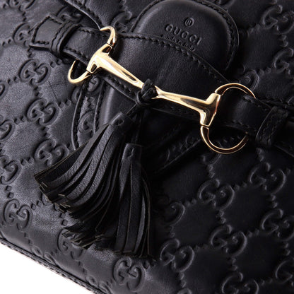 Gucci Emily Chain Flap Bag Guccissima Leather Medium