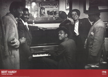 Bert Hardy Tickling The Ivories " Offset Lithograph African Am
