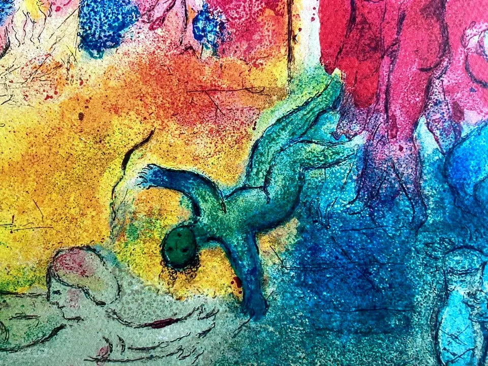 Marc Chagall Lithograph Coa Hand Numbered Signed