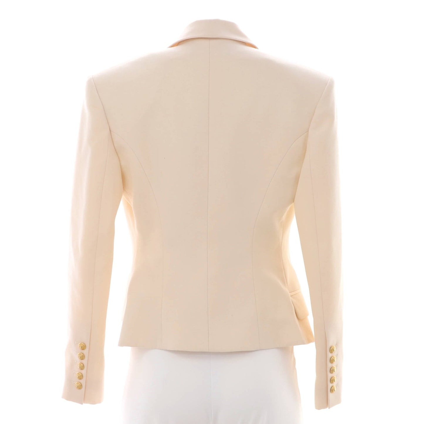 Balmain Women'S Double Breasted Blazer Wool