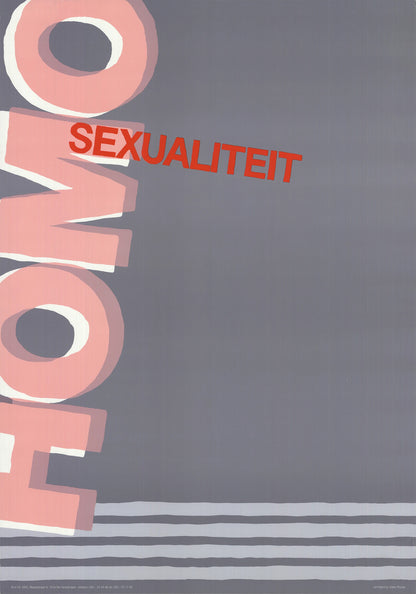 Kees Ruyter Gay Sexuality " Lithograph Contemporary Pink, Purple