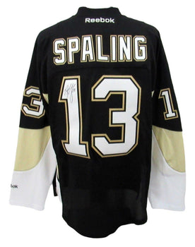 Nick Spaling Signed  Penguins Reebok