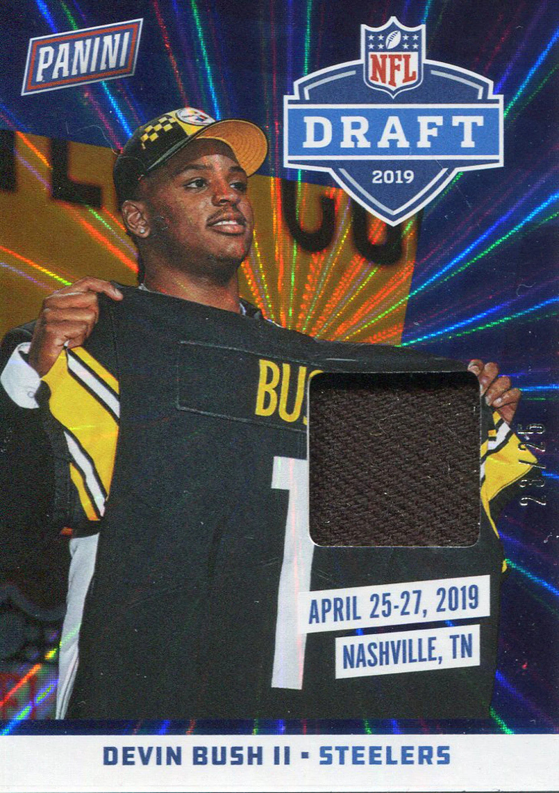 Devin Bush Ii 2019 Panini The National Football Rookie Jersey Card