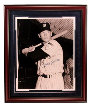 Mickey Mantle Hof 1951 Signed/Autograph Framed 16X20 Photo Yankees Psa/Dna 94466