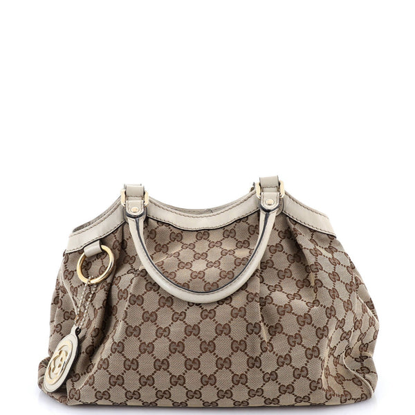 Gucci Sukey Tote Gg Canvas Medium