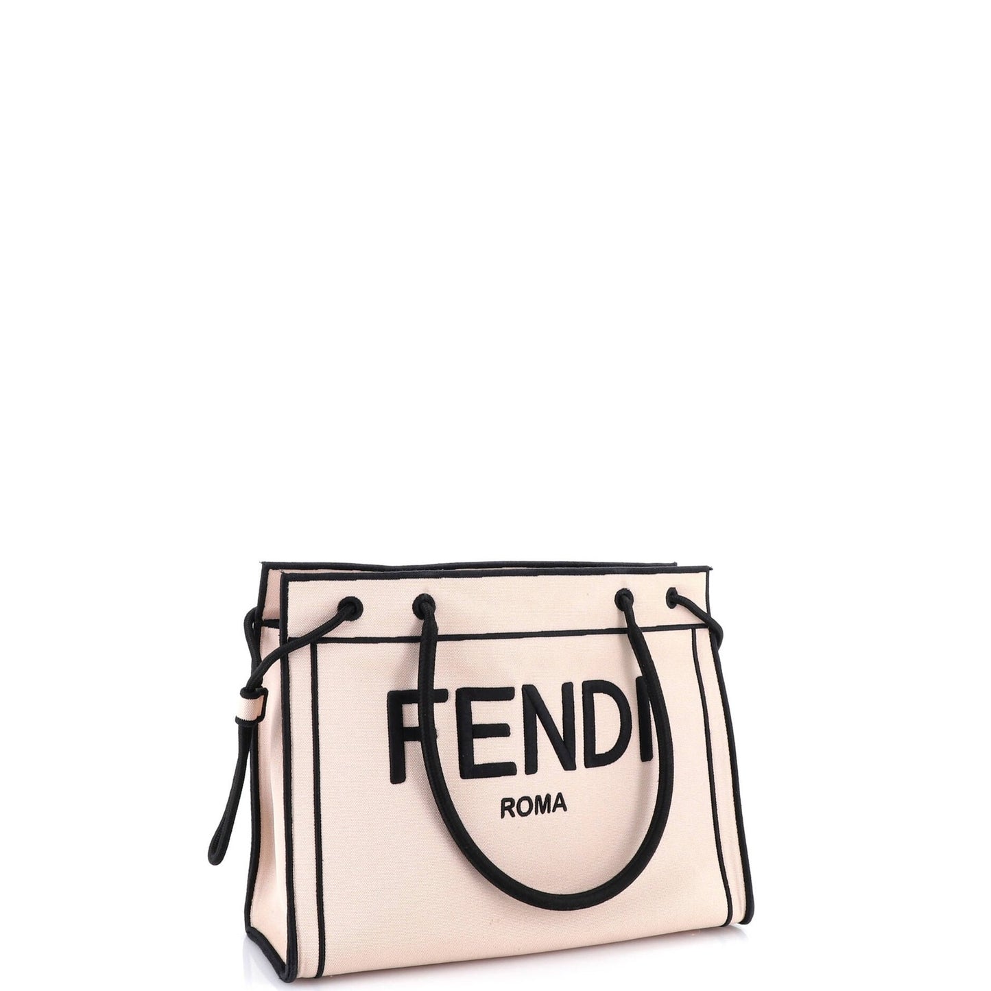 Fendi Roma Shopper Tote Canvas Small