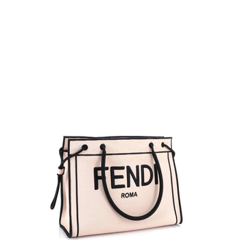 Fendi Roma Shopper Tote Canvas Small