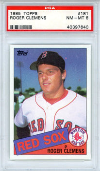 Roger Clemens 1985 Topps Card #181 (Psa Nm-Mt 8)