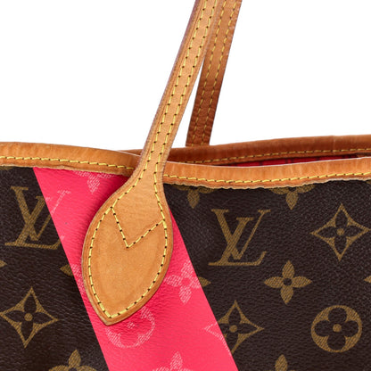 Louis Vuitton Neverfull Nm Tote Limited Edition Cities V Monogram Canvas Mm