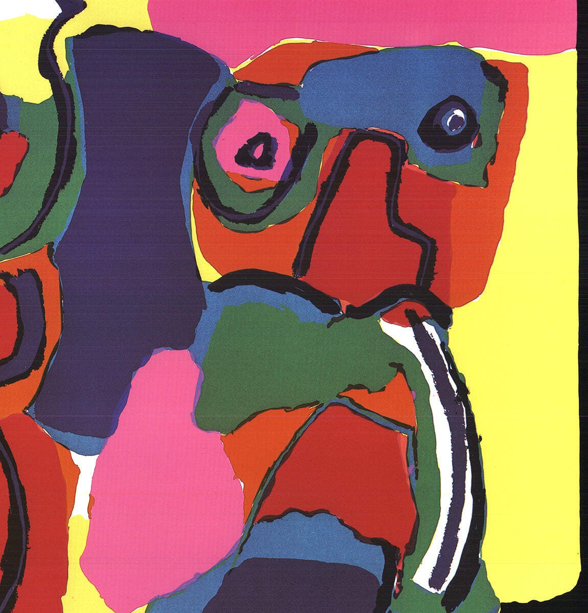 KAREL APPEL Expressionism Poster 1986 25.75" x 35