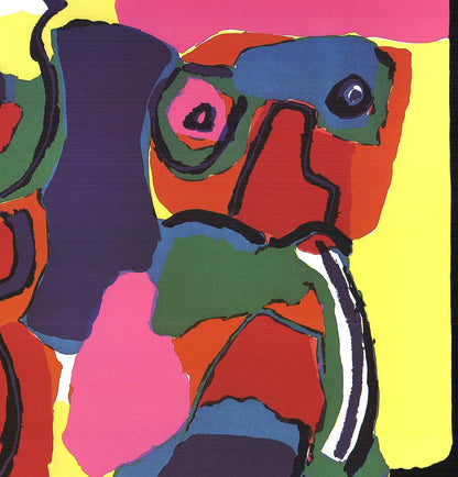 KAREL APPEL Expressionism Poster 1986 25.75" x 35