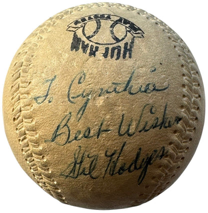Gil Hodges Autographed Huffman Baseball (Jsa)