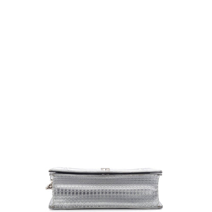 Christian Dior Diorama Flap Bag Beaded Leather Small