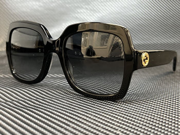 Gucci Gg0036Sn 001 Black Square 54 Mm Women'S